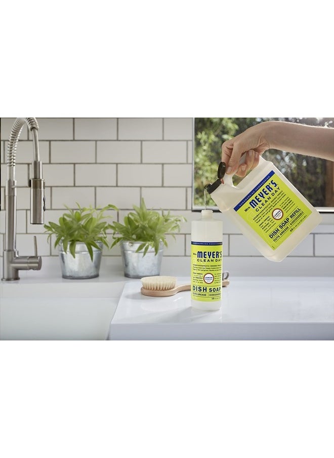 Mrs. Meyer's Clean Day - Liquid Dish Soap Refill, Biodegradable Formula, Lemon Verbena (48 Fl Oz (Pack of 1)) - Image 1