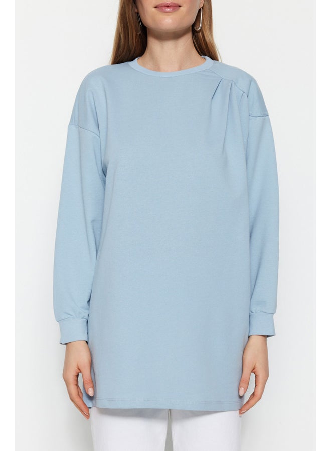 trendyol Woman Modest Tunic Blue - Image 4
