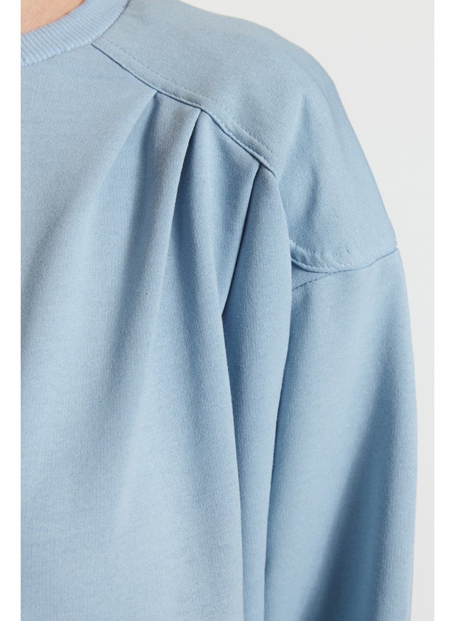 trendyol Woman Modest Tunic Blue - Image 5