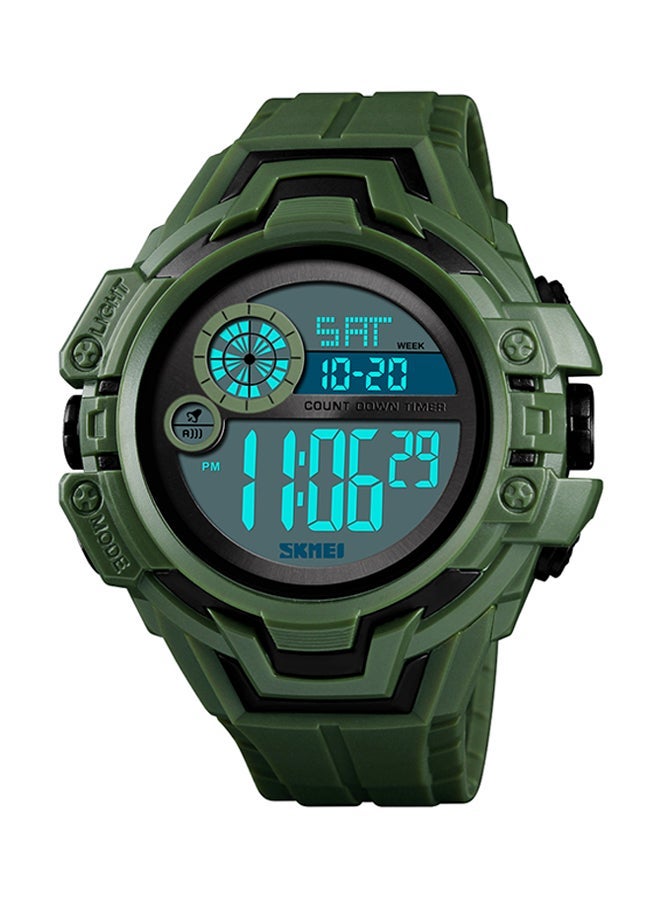 NIBEMINENT men PU Analog+Digital Electronic Wrist Watch 1446 - Image 1