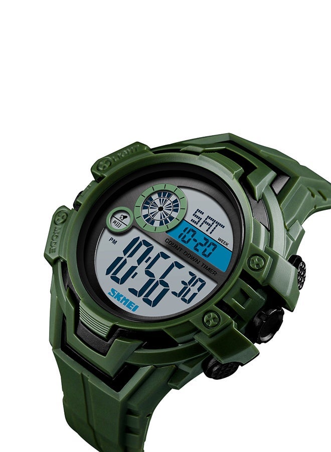 NIBEMINENT men PU Analog+Digital Electronic Wrist Watch 1446 - Image 3
