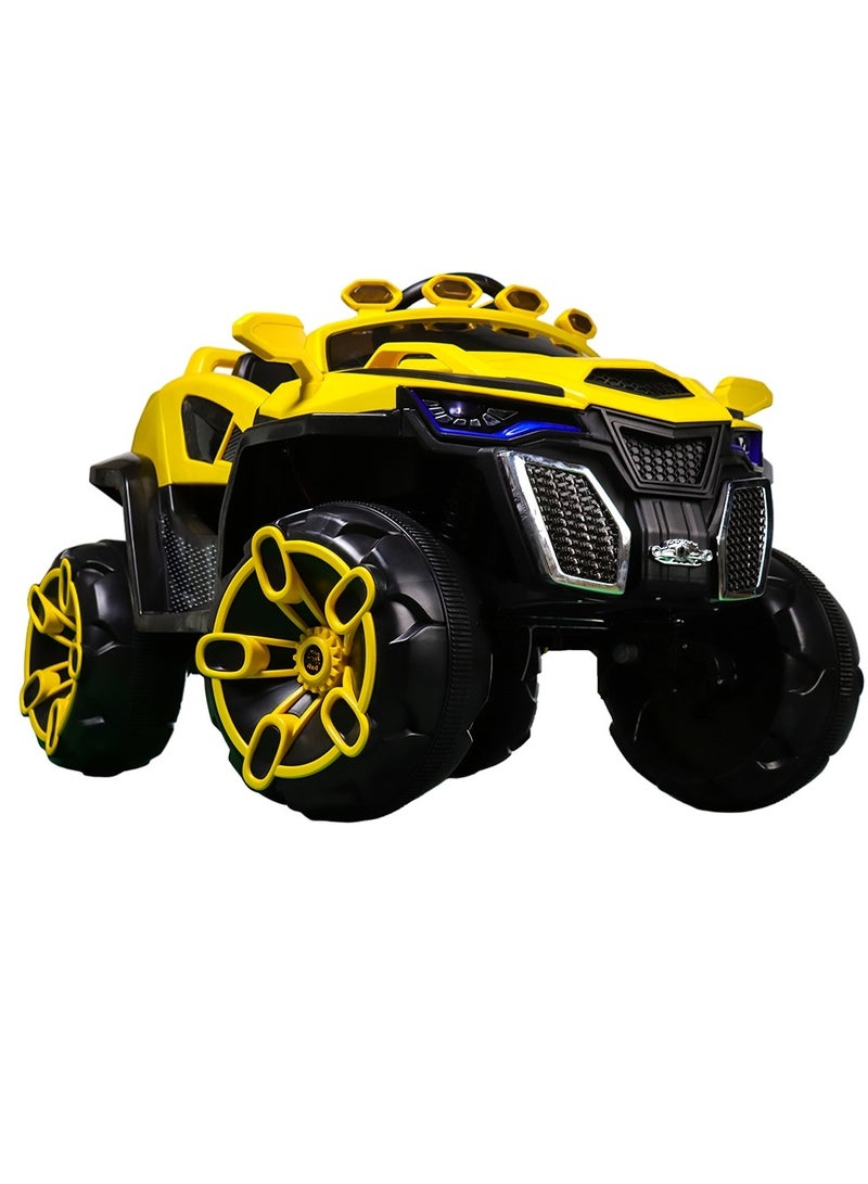 Dream Land Jim Electric Rides on Car for Kids with Remote Control - Yellow - D-HB137 - Image 1
