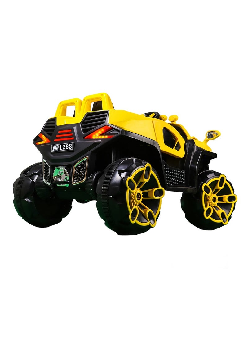 Dream Land Jim Electric Rides on Car for Kids with Remote Control - Yellow - D-HB137 - Image 3