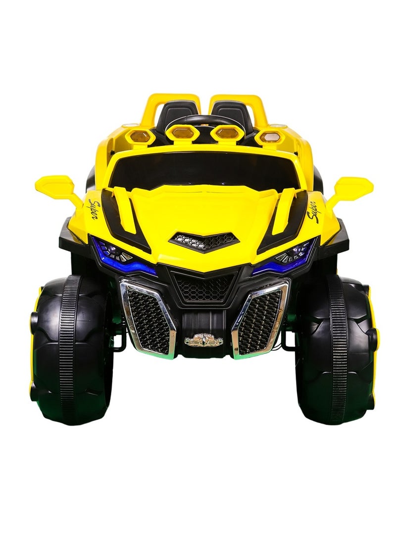 Dream Land Jim Electric Rides on Car for Kids with Remote Control - Yellow - D-HB137 - Image 4