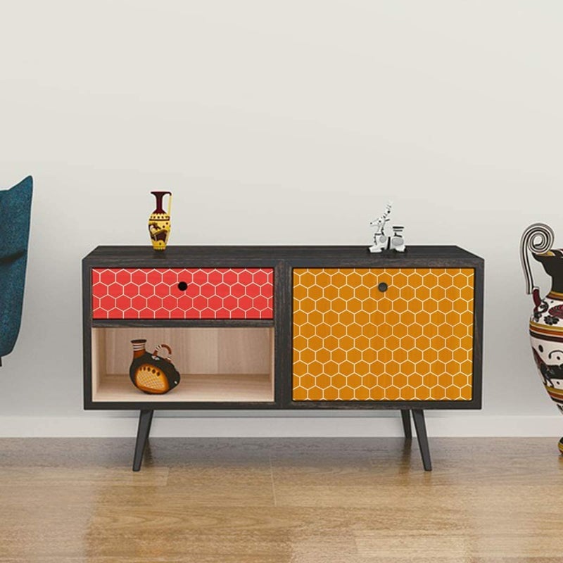 Ivanas 6 Set Geometric Tile Stencils 12 x 12 Inch - Art Painting Templates for Drawing Tracing DIY Furniture Wall Floor Fabric Home Decor - Image 4