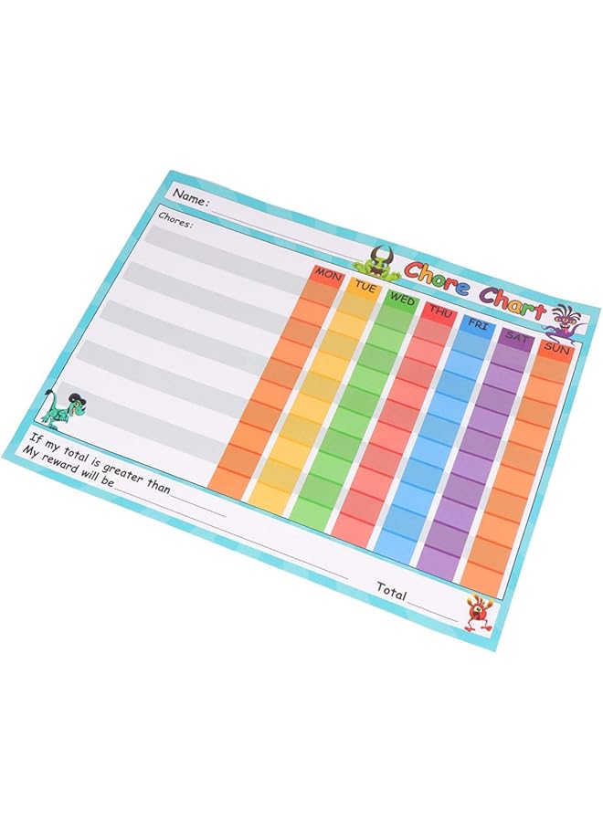 erorex Dry Erase Reward Chart For Kids Teach Children Responsibility And Good Behavior Reusable Self Adhesive Potty Chart Class Schedule For Home Classroom - Image 5