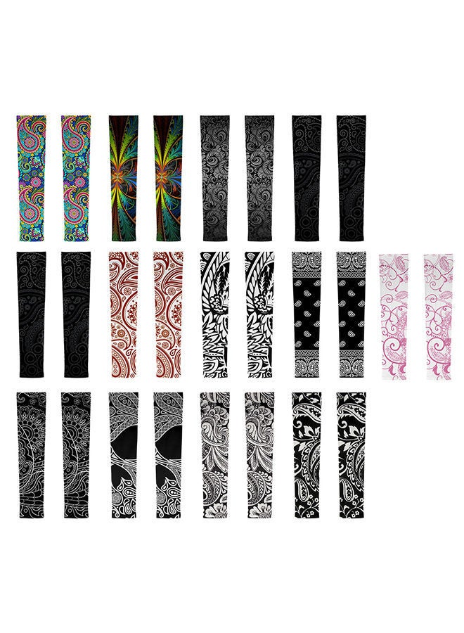 نيبمينينت أكمام واقية من الشمس لحماية الذراع أثناء ممارسة الرياضة في الأماكن الخارجية والصيفية بطبعة نمط بيزلي 40x13.3x1سم - Image 3