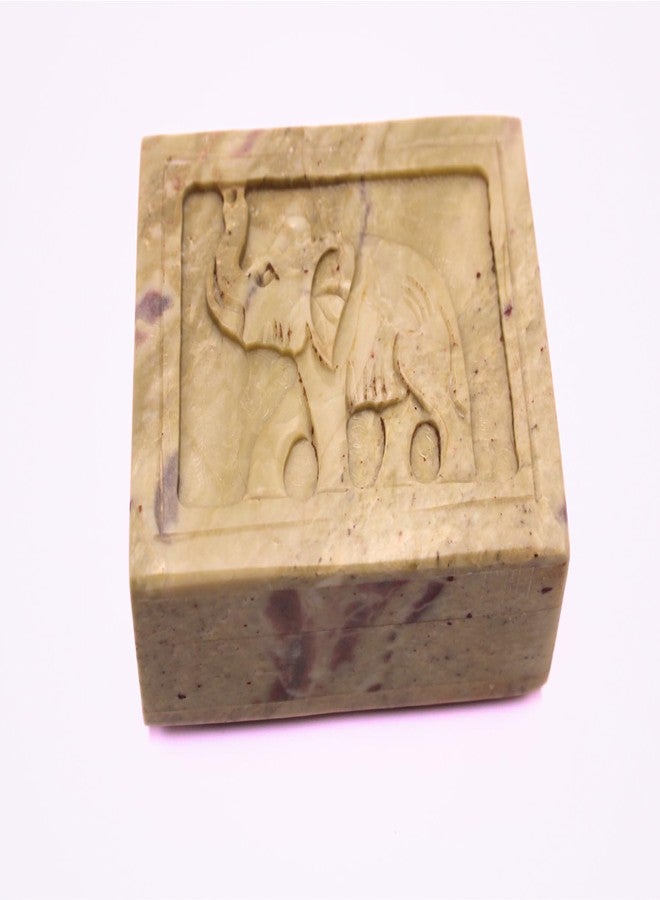 SANDSTERS VR SOURCING Handcrafted Marble Box with Elephant Carving – Decorative Rectangle Stone Box for Jewelry/Storage – Traditional Indian Gift - Image 4