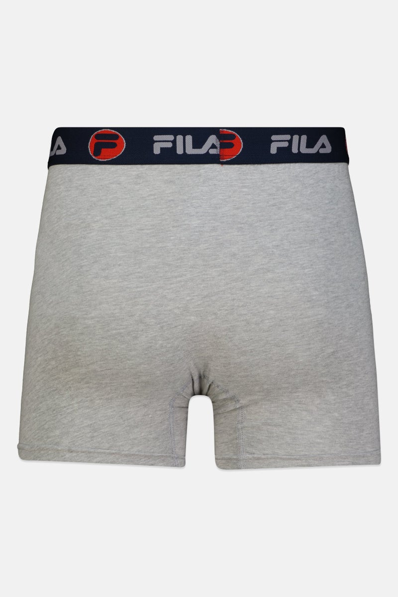 FILA شورت بوكسر للرجال 4 قطع بشعار العلامة التجارية، متعدد الألوان - Image 4