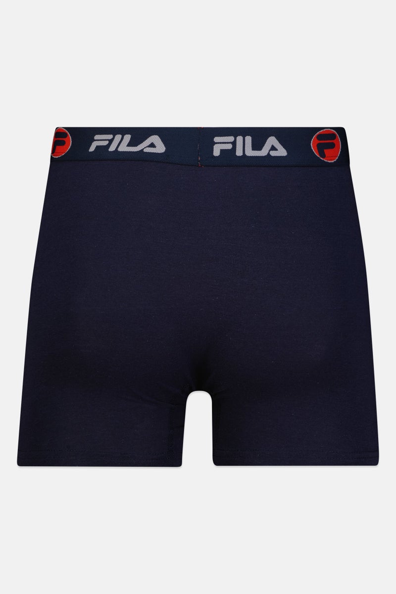 FILA شورت بوكسر للرجال 4 قطع بشعار العلامة التجارية، متعدد الألوان - Image 5