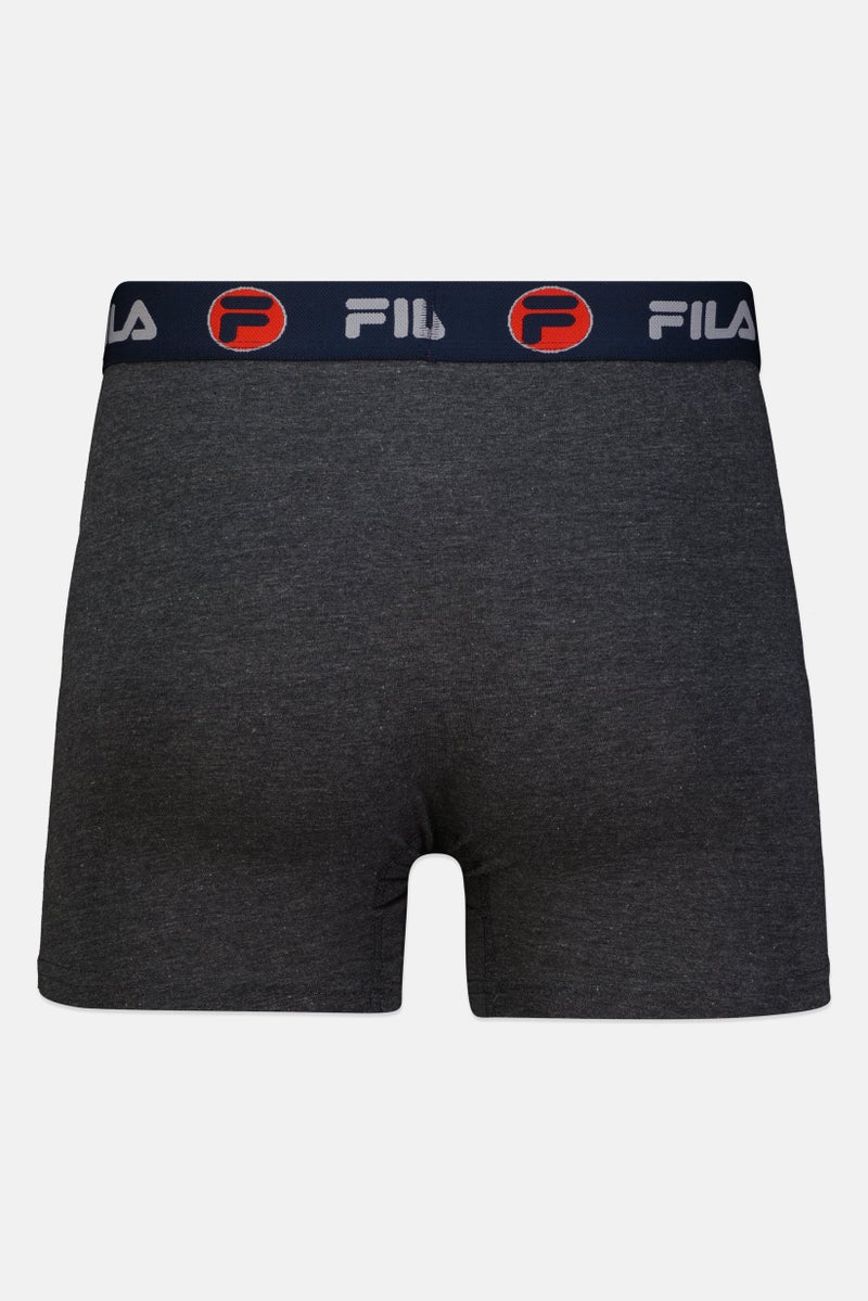 FILA شورت بوكسر للرجال 4 قطع بشعار العلامة التجارية، متعدد الألوان - Image 3