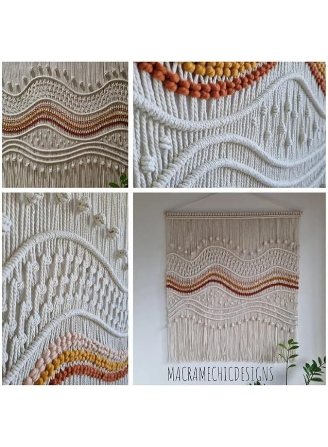 antikianoColored Macrame Wall Hanging Large Boho Woven Handmade - Image 2