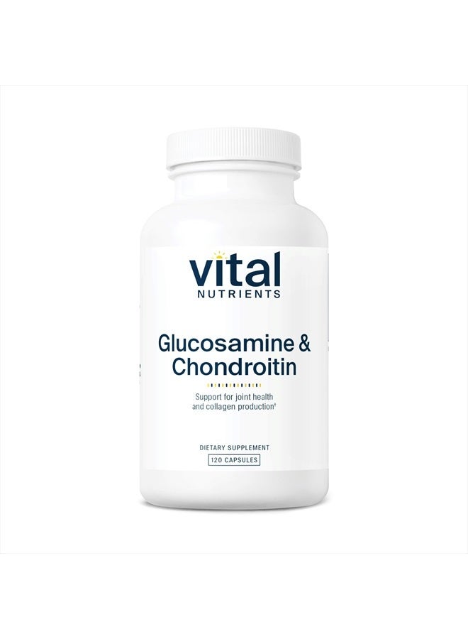 Vital Nutrients Glucosamine and Chondroitin | Support Healthy Joints, Mobility and Cartilage | Gluten, Dairy and Soy Free | 120 Capsules  - Image 1