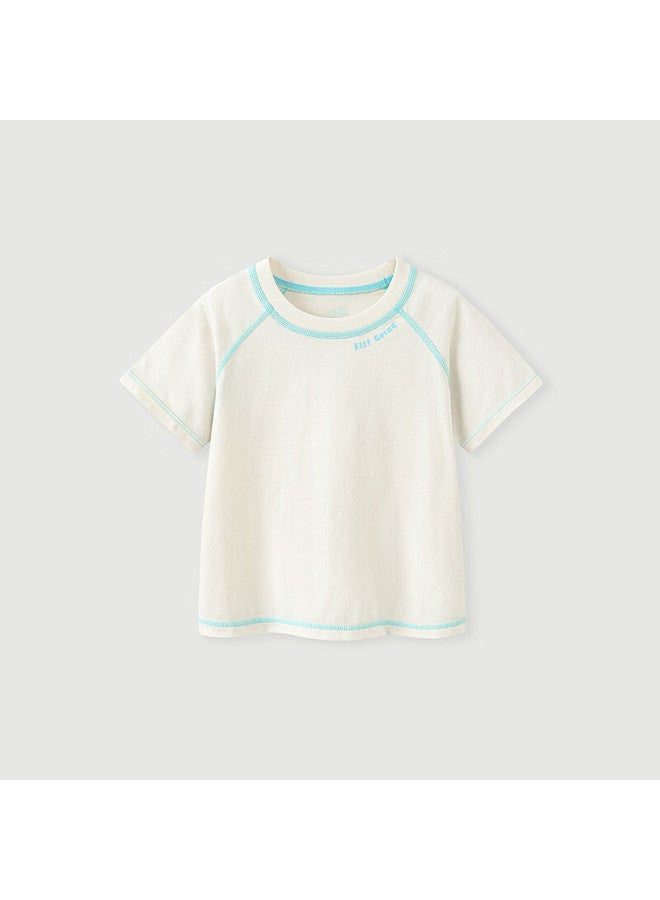 Minibala Kids' Sport T-Shirt Summer Baby Basic All-Match Short Sleeve T-Shirt【100% Cotton】 - Image 1