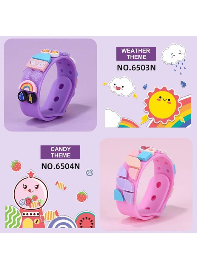 MEIEST 2021 New DOTS Kids Jewelry Craft Bracelet 6 Packs, Cool DIY Creative Sports Bracelet Making Kits for Girls and Boys, Custom Friendship Wristband Make a Great Birthday or New Year Gift,Spend blursday - Image 3