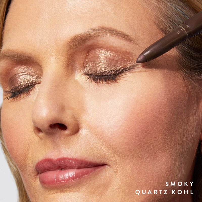 LAURA GELLER NEW YORK Kajal Longwear Kohl Eyeliner Pencil with Caffeine, Smooth & Blendable Makeup, Smokey Quartz - Image 4