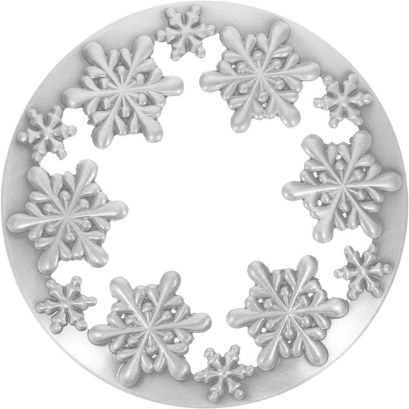 Healeved Candle Topper Scented Candles Cover Snowflake Metal Toppers to Burn Evenly Jar Shade Sleeves for Jars Accessories - Image 1