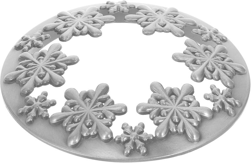 Healeved Candle Topper Scented Candles Cover Snowflake Metal Toppers to Burn Evenly Jar Shade Sleeves for Jars Accessories - Image 4