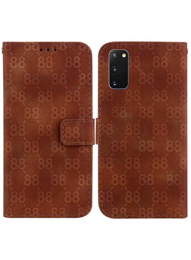 S-TOP Case For Samsung Galaxy S20 Double 8-shaped Embossed Leather Phone Case - Image 1