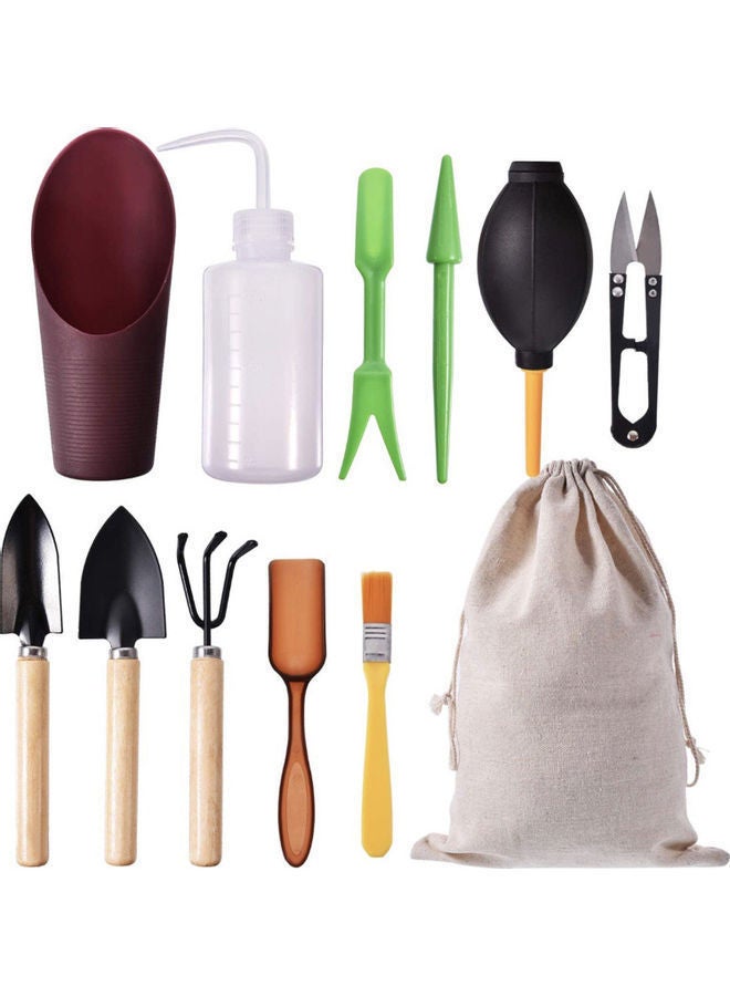 NIBEMINENT 12-Piece Mini Garden Planting Tool Set Multicolor - Image 1