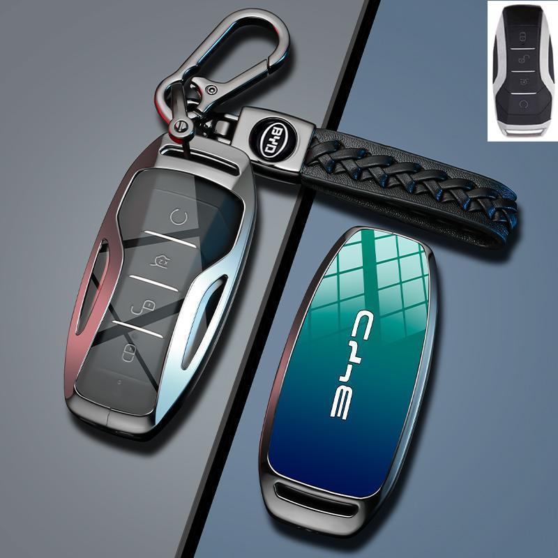 BYD Han EV key set Song Plus Qin Plus car Tang Yuan Pro 24 model seal DMI seagull frigate buckle - Image 1