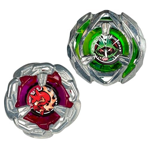 BeyBlade باي بليد إكس تشين إنسنديو 5-60HT وآرو ويزارد 4-60N مجموعة مزدوجة مع 2 قمة تدور لليمين؛ ألعاب قتال القمة للأولاد والبنات بعمر 8 سنوات - Image 2