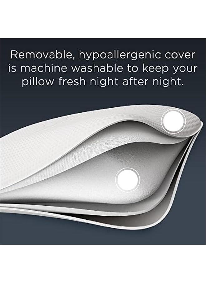 Arabest Luxurious Standard Size White Memory Foam Symphony Pillow - Soft and Plush Feel  - Image 4
