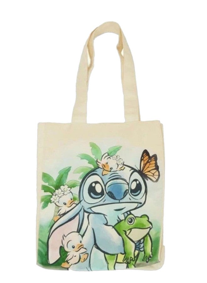 Loungefly Disney Stitch Springtime Daisy Canvas Tote Bag - Image 1