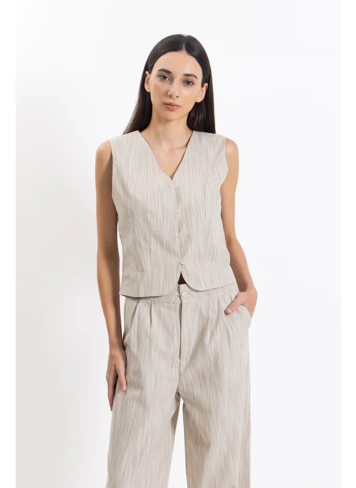 شايبس TEXTURED WAISTCOAT SET