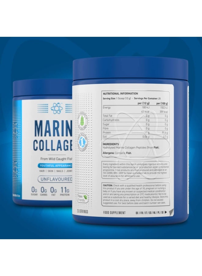 Applied Nutrition Marine Collagen Youthful Appearance For Skin, 300 Gm ( Unflavored) - Image 3