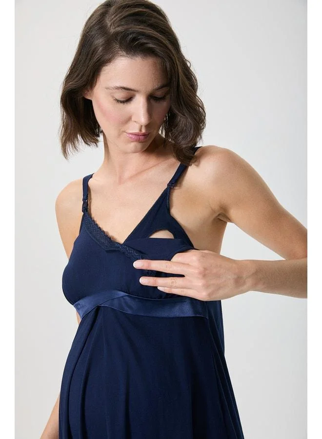 Penye Mood 100% Cotton Maternity Nightgown.