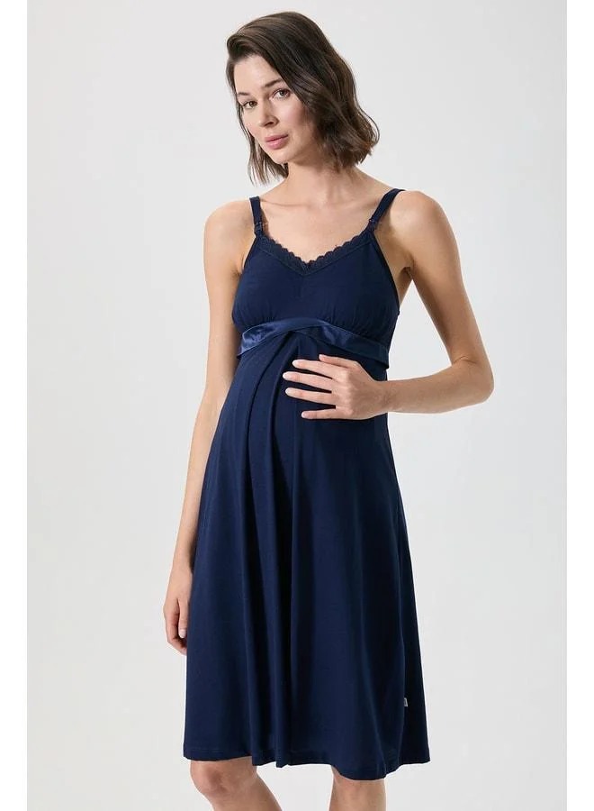 Penye Mood 100% Cotton Maternity Nightgown.