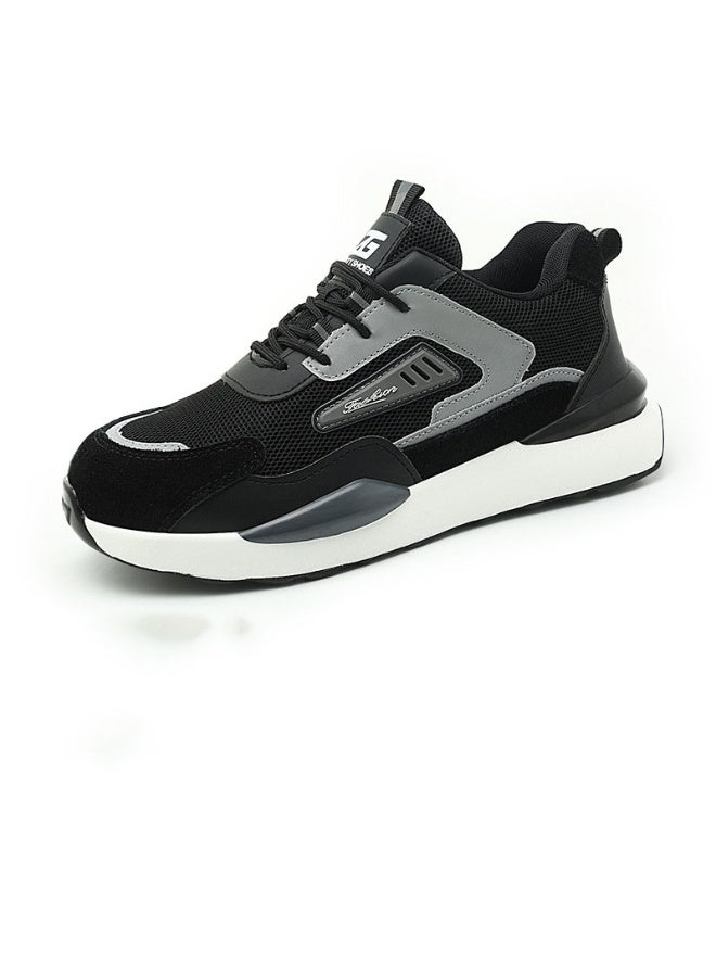 NIBEMINENT High Quality Indestructible Safety Shoes Men Work Sneakers Light Security Boots Men Puncture-Proof work Boots Steel Toe Shoes - Image 1