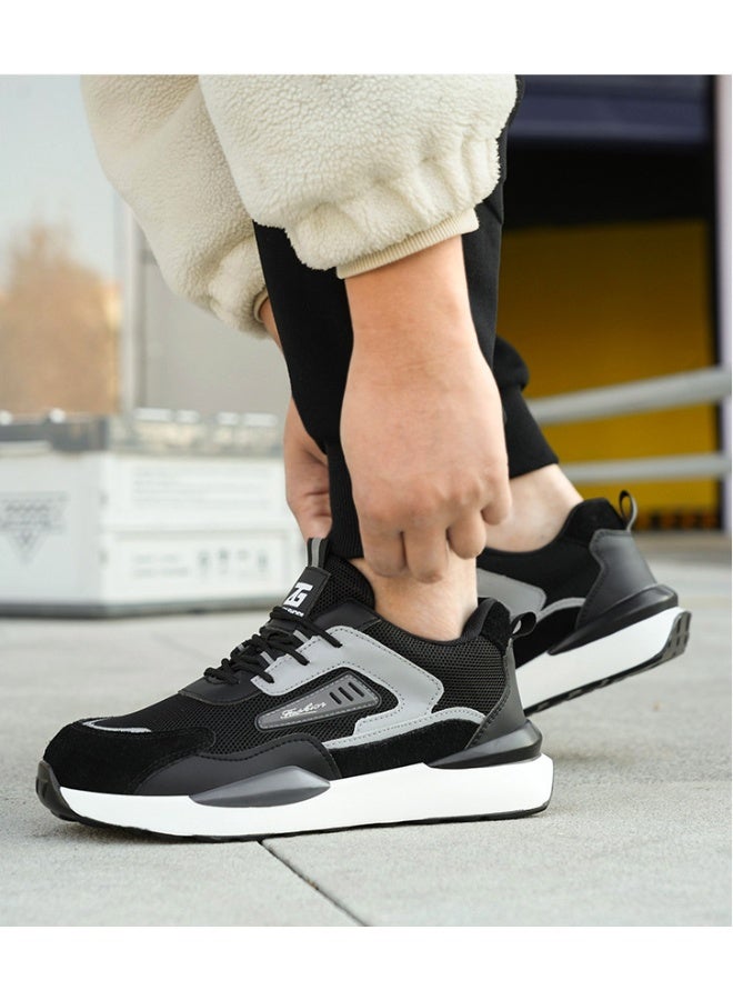 NIBEMINENT High Quality Indestructible Safety Shoes Men Work Sneakers Light Security Boots Men Puncture-Proof work Boots Steel Toe Shoes - Image 3