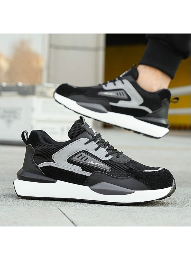 NIBEMINENT High Quality Indestructible Safety Shoes Men Work Sneakers Light Security Boots Men Puncture-Proof work Boots Steel Toe Shoes - Image 2