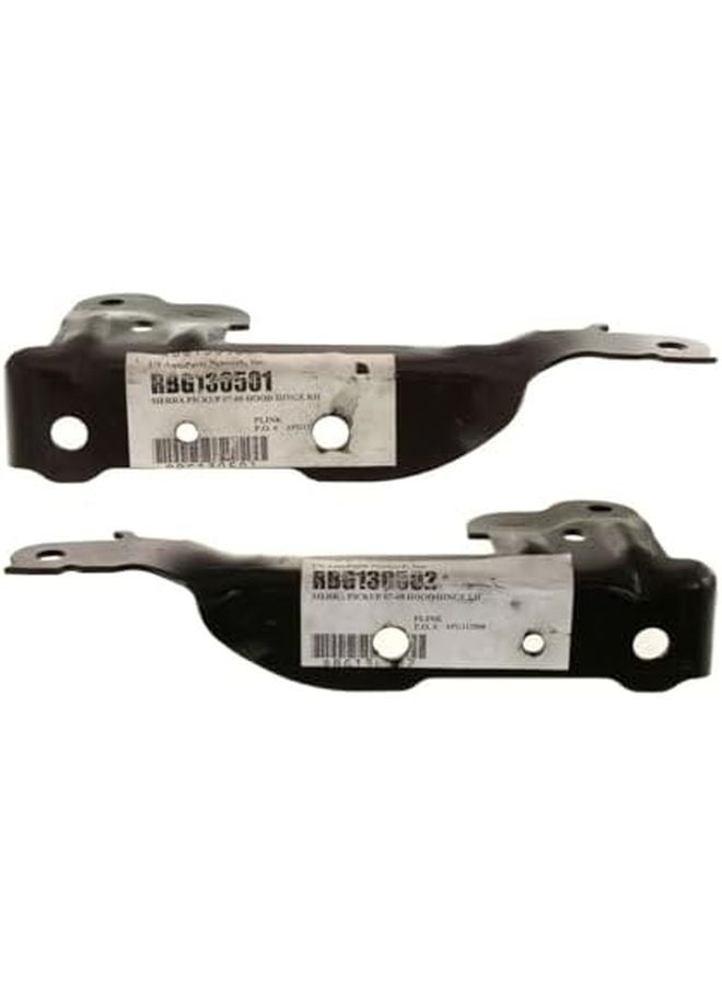 Set of 2 Hood Hinges for Chevy Silverado 1500 07 13 and GMC Sierra 2500HD 3500HD 07 14 - Image 2