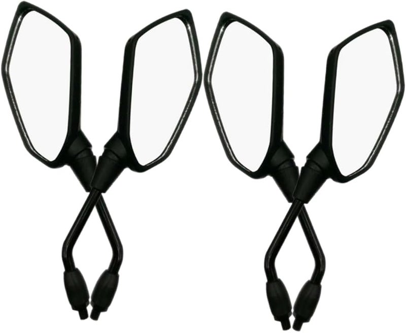 Adjustable 10mm Thread Motorcycle Rear View Mirrors Pair For Motorbike Scooter Road Use - Image 1