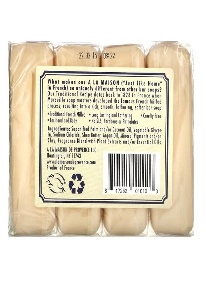 A La Maison De Provence Hand Body Bar Soap Lavender Flowers 4 Bars 3.5 oz 100 g Each  - Image 2