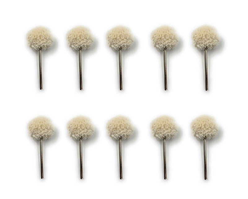 Ceznek Mounted Cotton String Buff 10pcs for PolishingBuffingCleaning for Dremel Rotary Tool Micro Hand Motor Polishing Motor for Jewellery Making Watchmaking Model Making Hobby Craft DIY 10 - Image 1