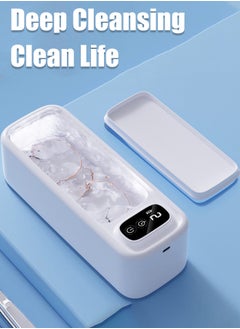 HEROCKX Ultrasonic glasses cleaning machine 2-speed cleaning mode LED display portable high frequency gold and silver jewelry glasses cleaning box  - Image 1