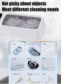 HEROCKX Ultrasonic glasses cleaning machine 2-speed cleaning mode LED display portable high frequency gold and silver jewelry glasses cleaning box  - Image 5