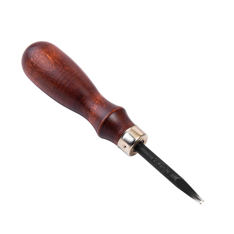 WUTA Sharp Leather Edge Beveler Edge Skiving Polishing Leather Tools DIY Belt Maker High Carbon Steel Leather Craft Beveller,Size 2,1mm