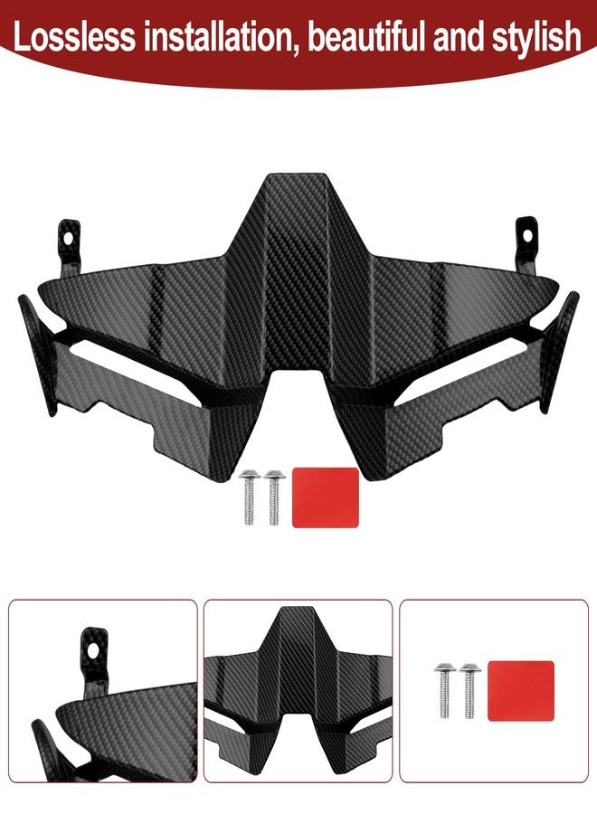 XIDAODIT For CFMOTO 675SR 675SRR 675 SR 675SR-R 675SS 2024 2025 Motorcycle Front Fairing Winglet Aerodynamic Spoiler Beak Nose Cone Extension Fixed Wing Kit (Carbon Fiber) - Image 5