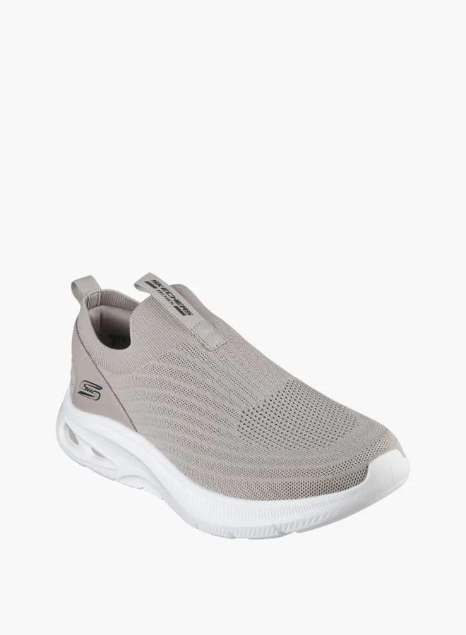 سكيتشرز Men's Textured Slip-On Sports Shoes - BOBS UNITY