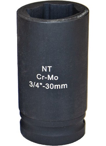 Nttools NTZLU3460 60 mm 3/4’’ Crmo Long Metric Impact Socket 
