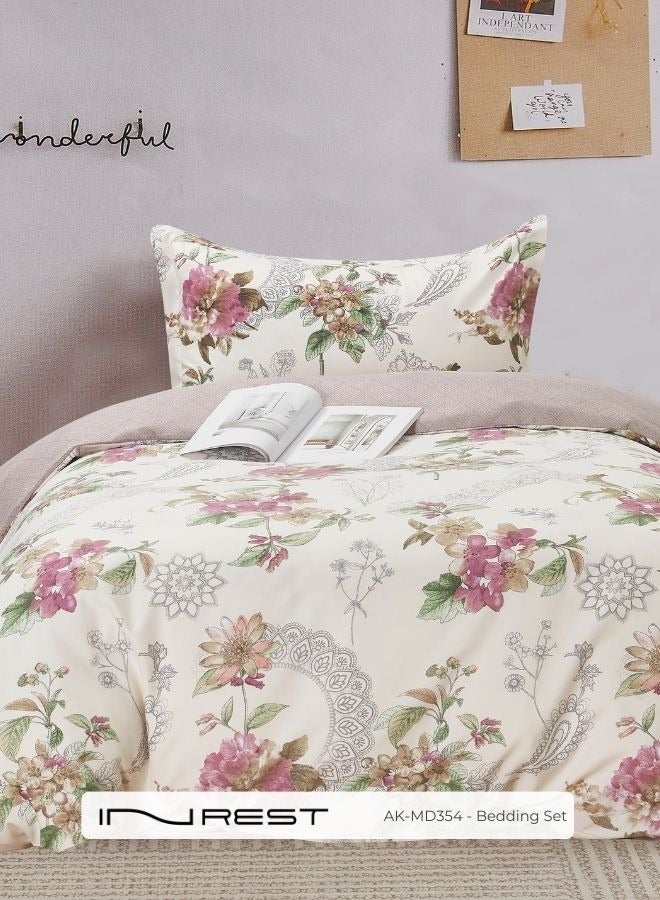 Inrest Home Inrest Jessica Single Duvet Cover Set (Without Filling) Microfibre 100% Queen Size 160x230 cm - 2 Pieces - Image 1