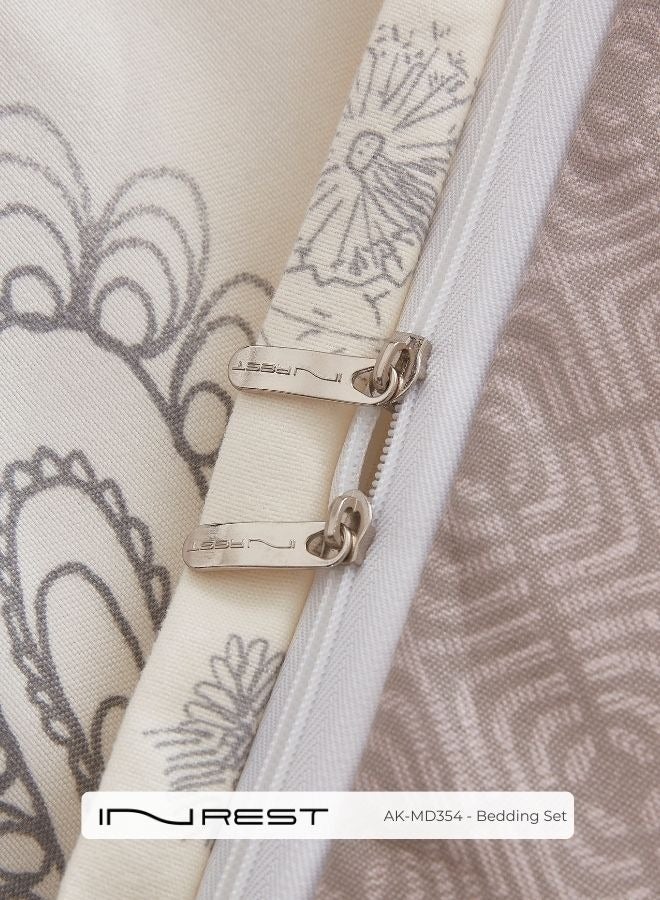 Inrest Home Inrest Jessica Single Duvet Cover Set (Without Filling) Microfibre 100% Queen Size 160x230 cm - 2 Pieces - Image 3