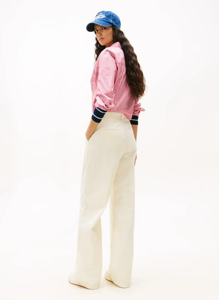 تومي جينز بنطال شاينو واسع أساسي