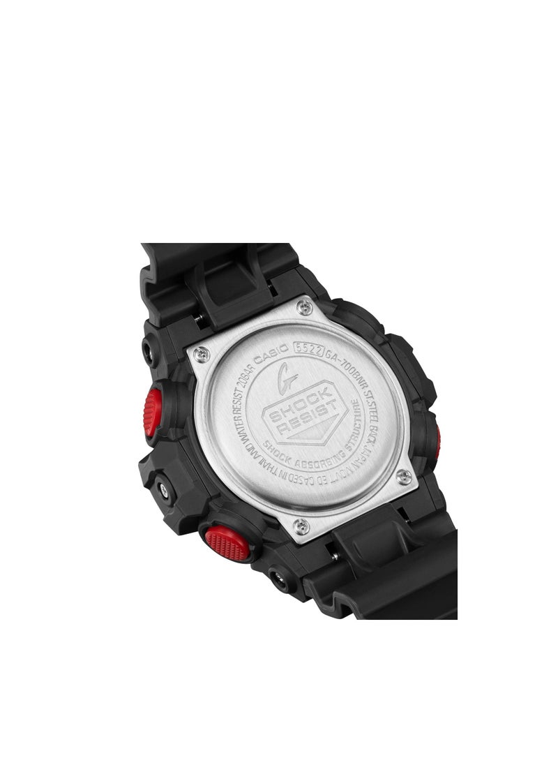 CASIO - G shock Ignite Red Colour Analog Digital Black Resin Wrist Watch for Men's GA-700BNR-1ADR - Image 1