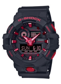G shock Ignite Red Colour Analog Digital Black Resin Wrist Watch for Men's GA-700BNR-1ADR